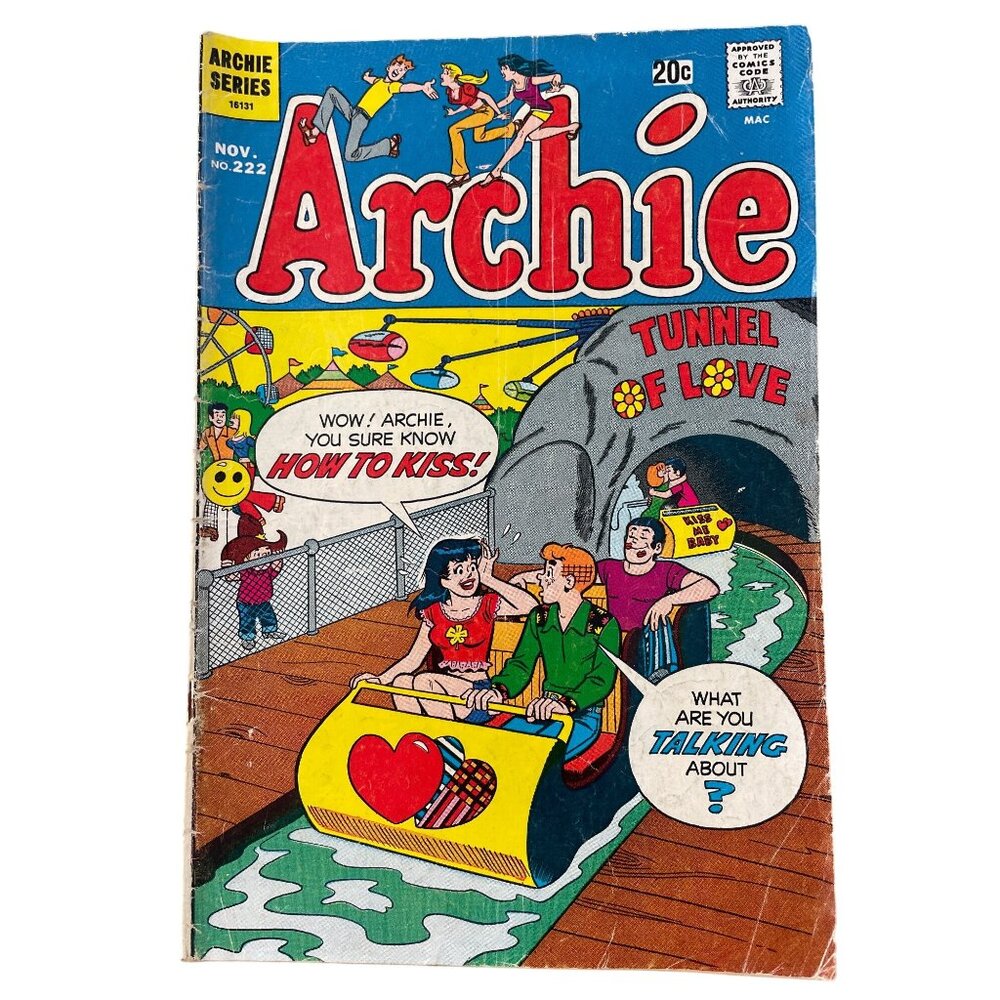 Archie Series #222 Nov 1972 Tunnel Of Love Cover Vintage Comic Bagged Boarded